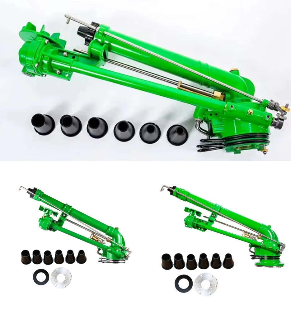 Agriculture or industry dedusting Long shoot radius 28-62m tripod irrigation system rain gun sprinkler With full nozzles