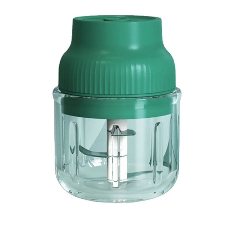 Mini Food Chopper Kitchen USB Charging Juice Blender Mixer Ice Block Breaker with food grade glass bowl 350ml