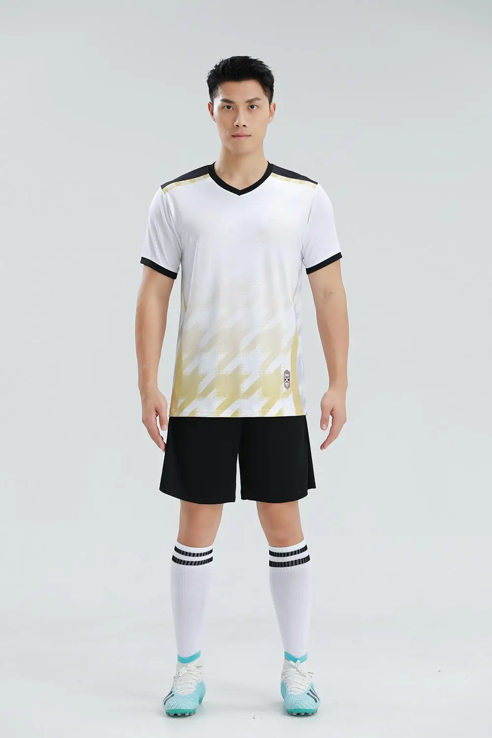 FLN 2024 Adult Kids Soccer Jersey Football Kit Men Sports Set Children Football Training Uniforms Suits Running Soccer Uniform