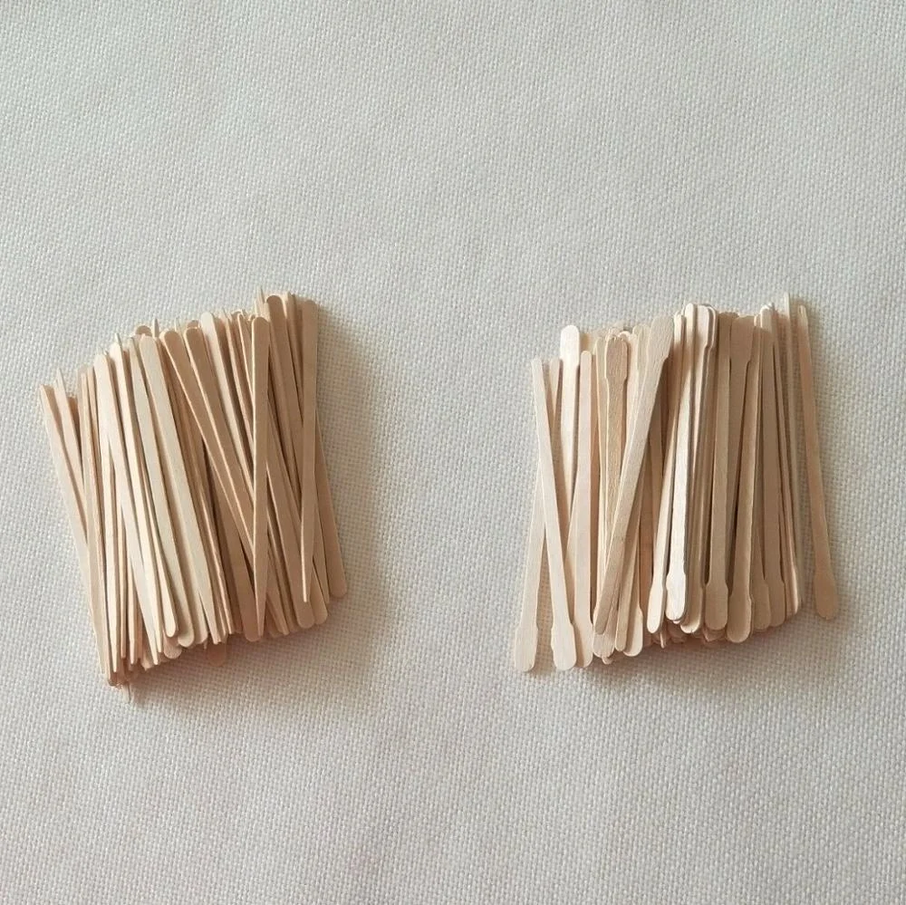 
Biodegradable wooden eyebrow waxing spatula 88mm 