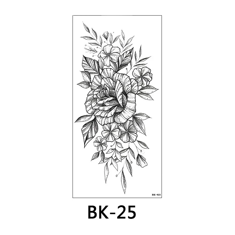 Good Supplier Artificial Temporary black Water Transfer Printing Tattoos Stickers Waterproof For women