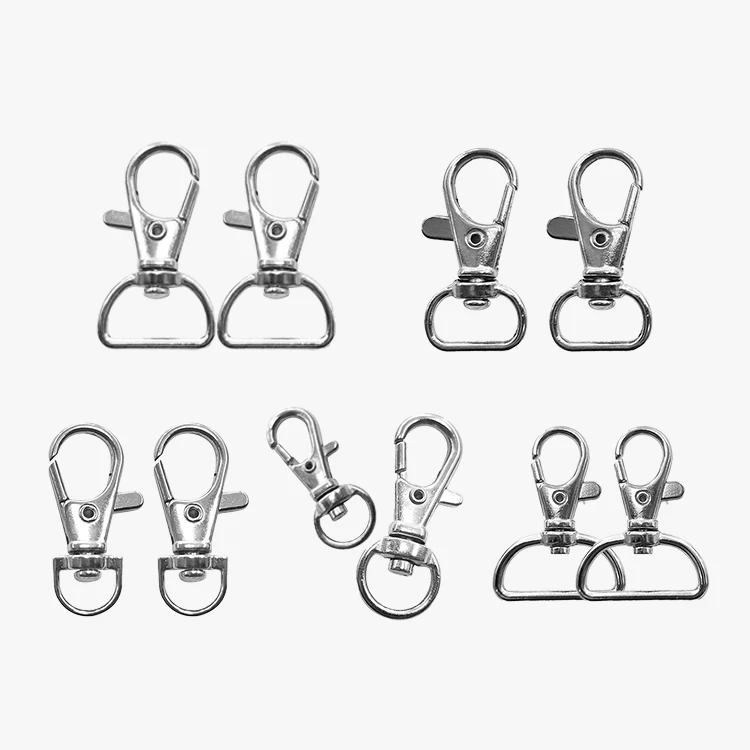 spring metal buckle snap hook Trigger clips buckles for leather strap/ belt keychain webbing pet leash hooks