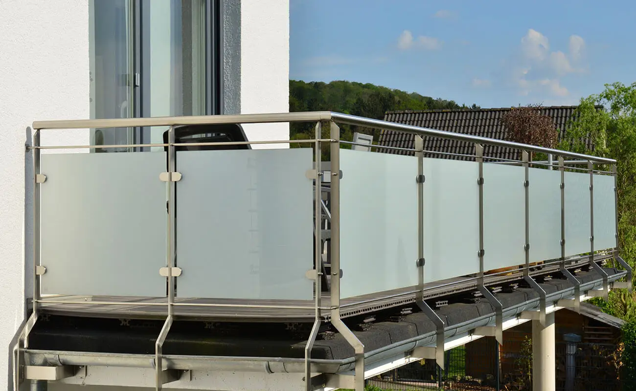 Balcony U Channel Aluminum Profile for Glass Railing