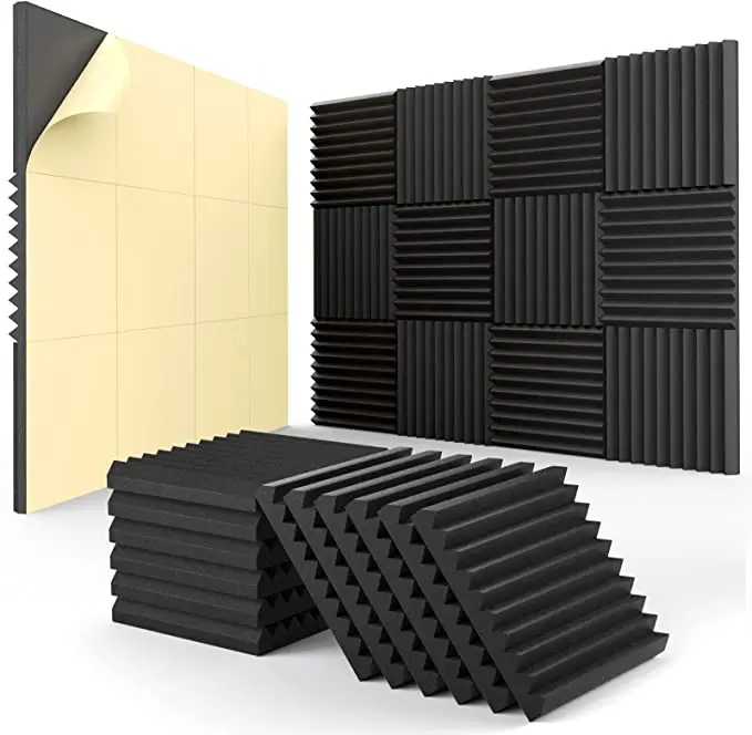 30*30*5cm Sound-absorbing Foam KTV Acoustic Panels for Walls Decor Recording Studio Self-adhesive Wedge Soundproof Foam