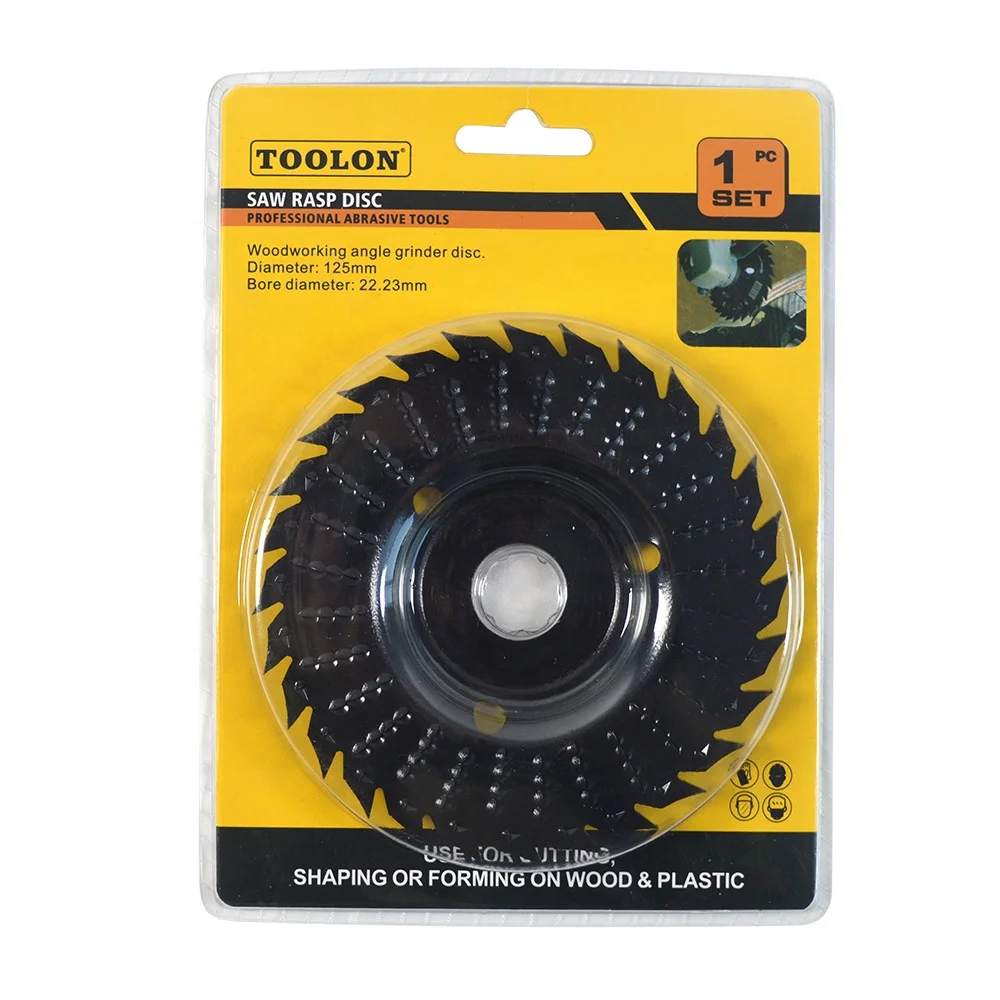 125mm Sawtooth Hot Selling Wood Carving Disc Grinding Wheel Polishing Tools For Carved Wood