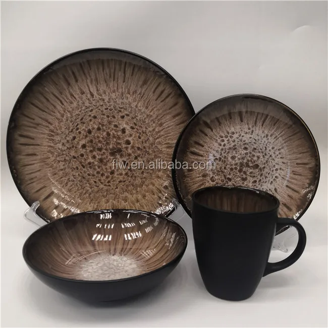 Керамический Обеденный набор реактивная глазурь чашка для пирога кофе 12 шт. 16 24 36