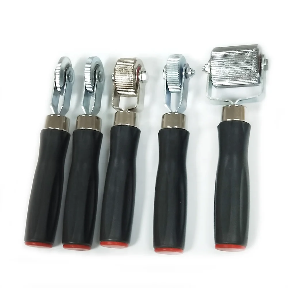 Ball Bearing Tire Tyre Patch Roller Stitcher Puncture Repair Tube Tool with Wood Handle