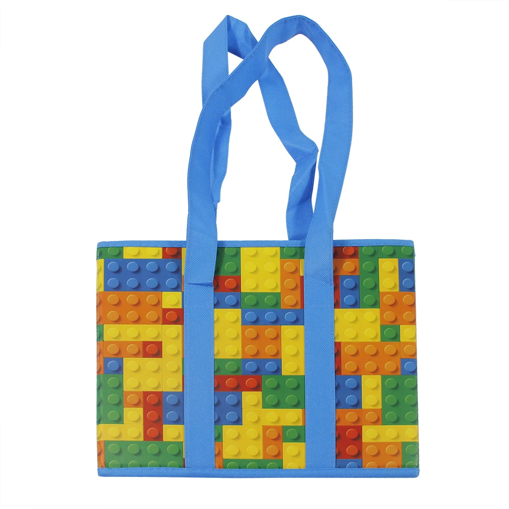 Colorful Non-woven Cube Storage Bag Reusable Eco Friendly Cloth Toys Storage Box Foldable Cloth Organizer Basket