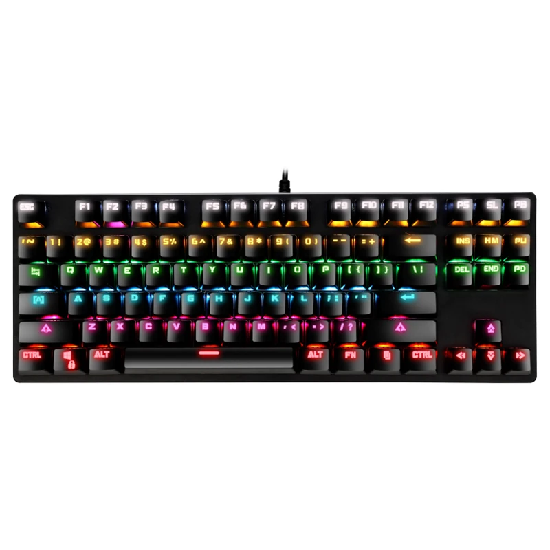 2021 Бестселлер MK923 87 клавиш rgb игровая механическая клавиатура для геймера