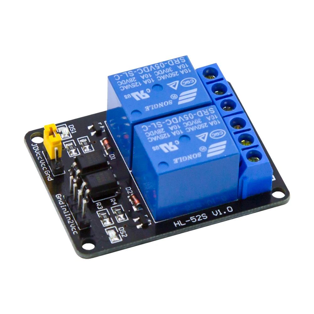 5v 12v  2 Channel Relay Module With Optocoupler Low Level Trigger Expansion Board