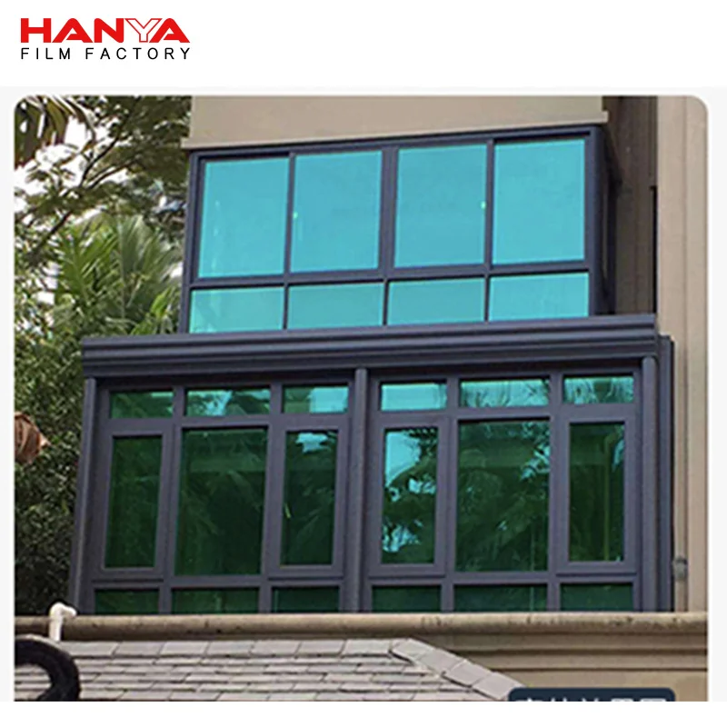 HANYA Glass Film One-way Perspective Home Balcony Kitchen Sun Protection Privacy Shield Thermal Insulation Film Glass Stickers