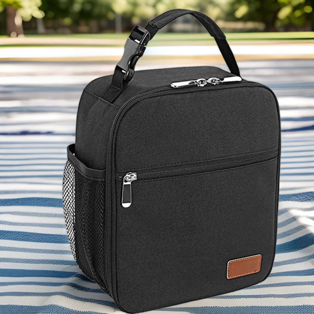 Wholesale Custom Cooler Bags Food-Grade Polyester Insulated Lunch Box Mesh Tote Picnic Bag Cartoon Pattern Waterproof