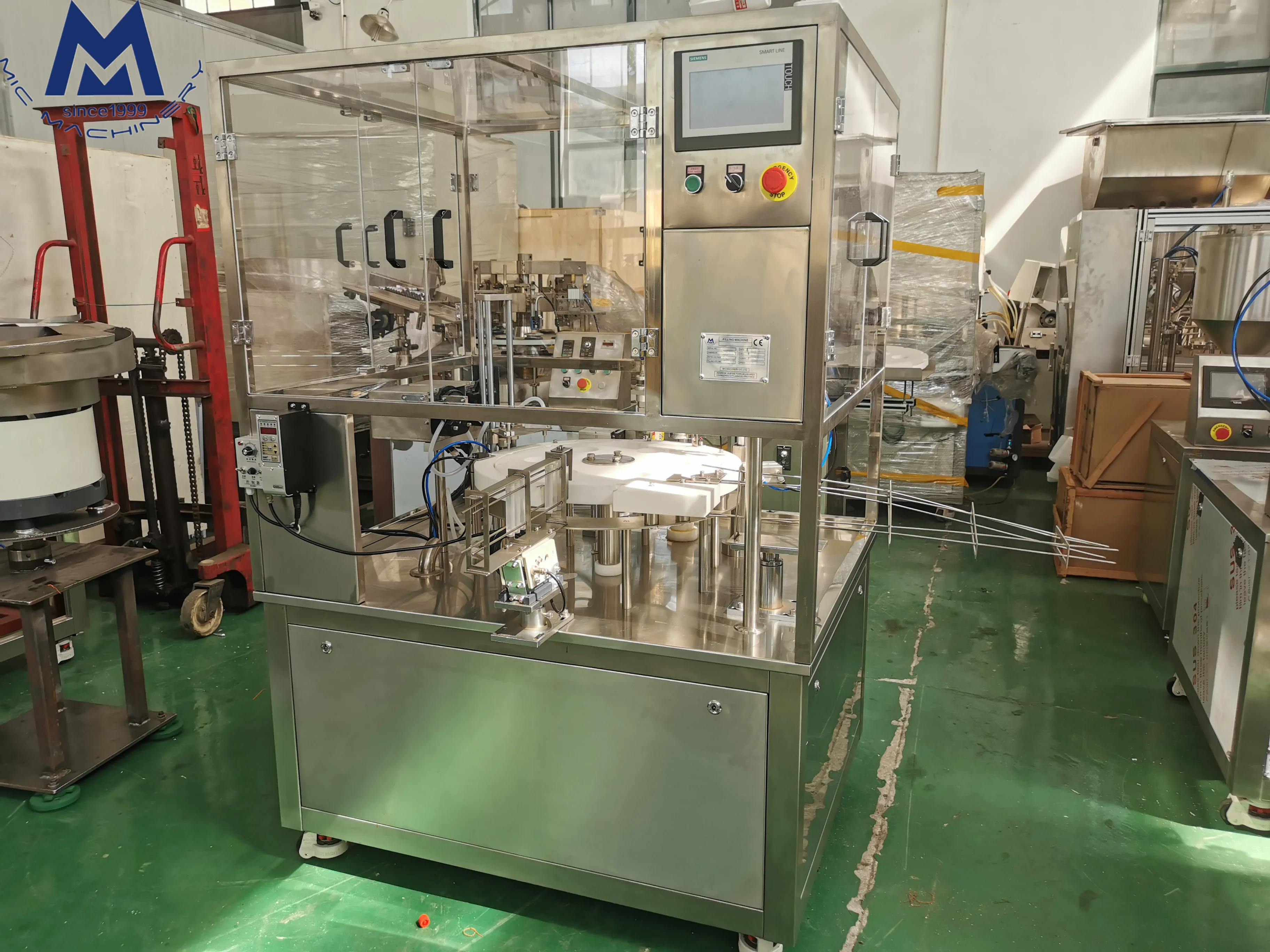 Automatic small vials antigen and capping test reagent tube pharmaceutical filling machine