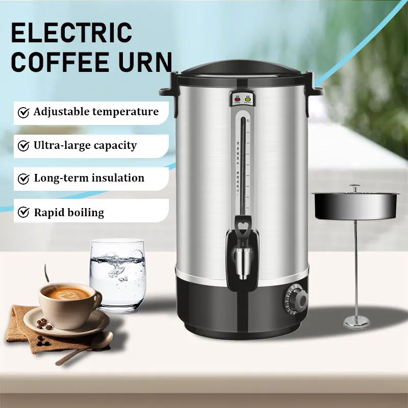 desktop electric water kettle hot tea dispenser with tea filter coffee urn with infuser
