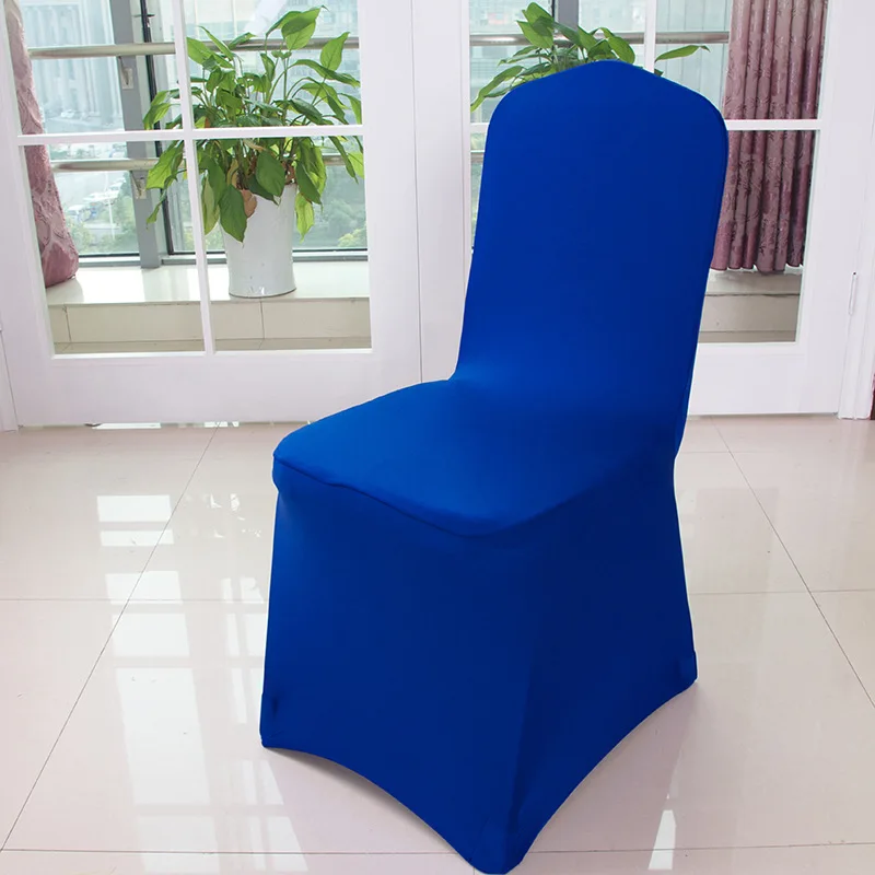 Wholesale Cheap wedding Banquet chair cover 100% Polyester Spandex Stretch Folding chair covers