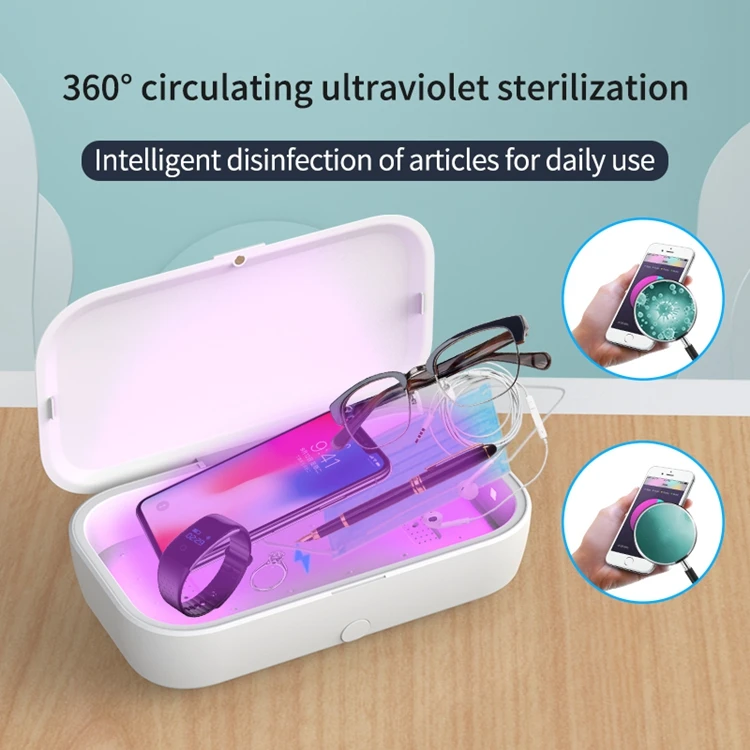 
Multifunctional Ultraviolet Disinfecton Box 10W Wireless Charger Sterilizing Box 