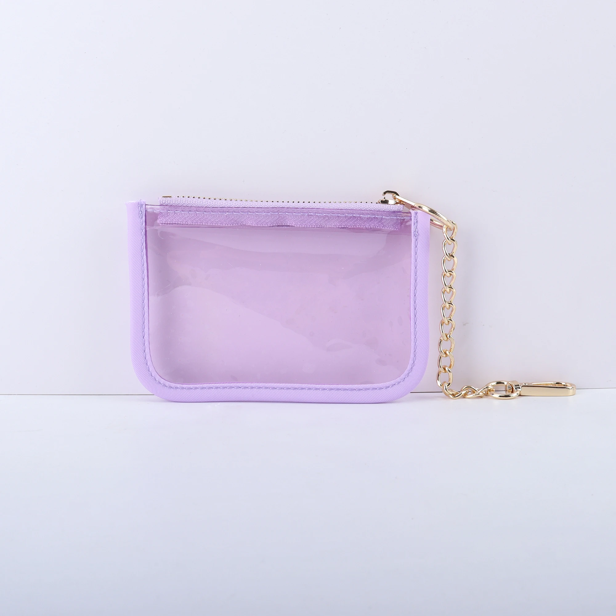 Small Money Purses Coin Purse Keychain Clear PVC Tiny Wallet Key Chain Card Holder Mini Kids Purse Cute PVC Bag Chains Hooker
