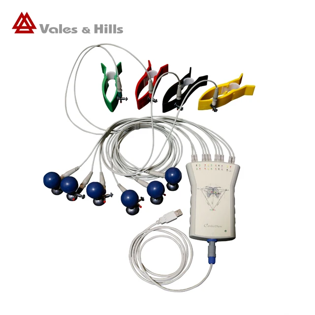 High quality portable pc based 12 channel ECG pc machine test with ce mark cost