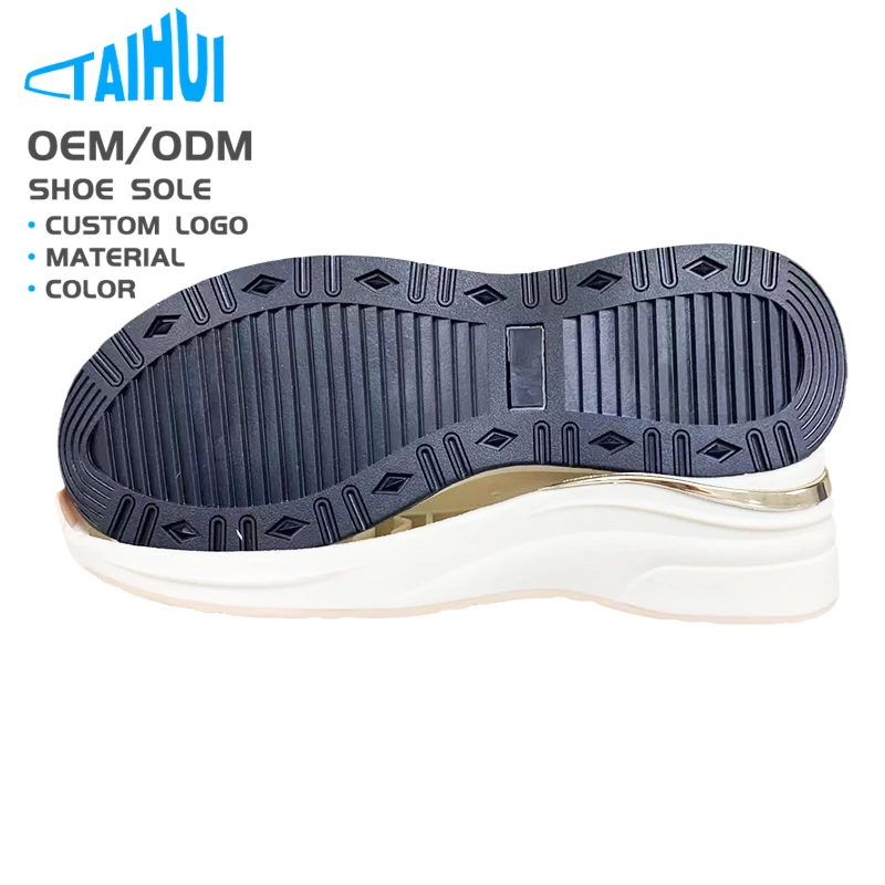 Fashion Comfortable TPR Shoes Sole Anti Slip Sneaker PU sole for woman Sheet Sports Casual outsole Manufacturer