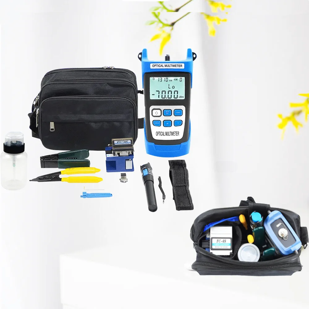 FTTH Fiber Optic Tool Kit fiber cleave fsm-60s FSM-90S fusion splicer machine ai-9 arc fusion splicer