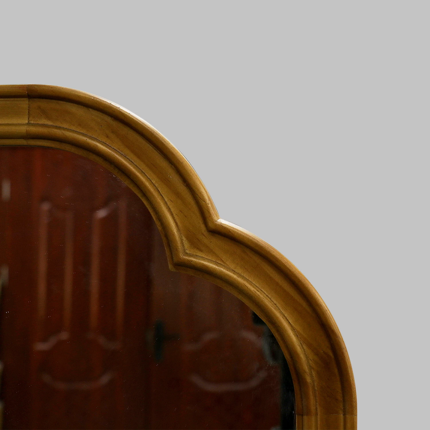 customized Room Irregular Mirror Decorative Wooden Frame Mirror floor standing for Livingroom decor wall Wavy Decor Mirror