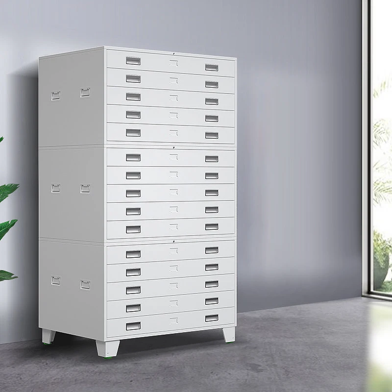 art paper storage cabinet Large vertical plan map drawer flat file cabinet A1 A0 size drawings storage filing  cabinets