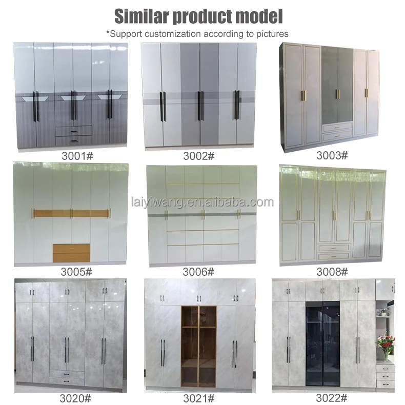 Factory Price Bedroom Furniture Modern Design Wardrobe Simple Clothes Sorting Cabinet Wall Storage Cabinet