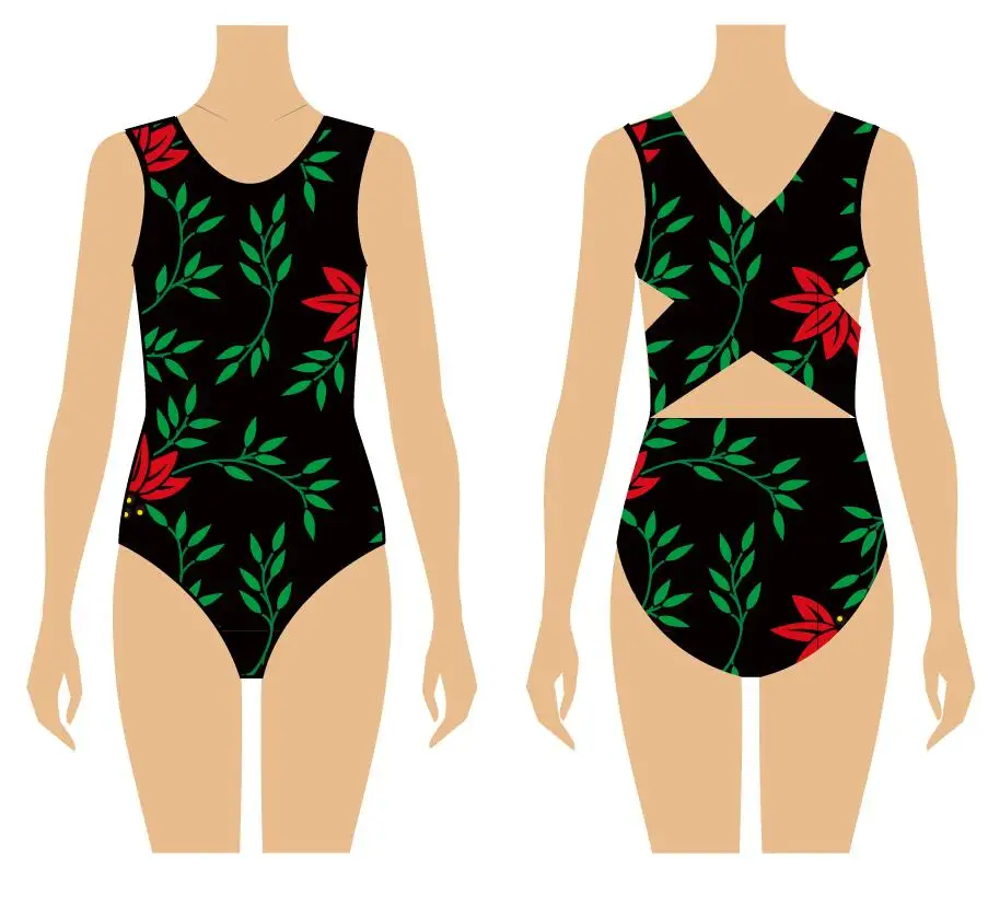 Wholesale Professional Custom Sublimation Training Gymnastics Clothing Custom kid Competition Leotards Gymnastics Girls