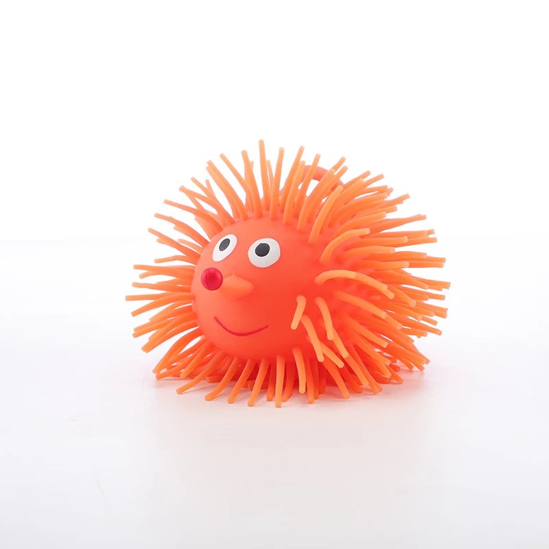 Tpr Flash Octopus Animal Shape Squeeze yo-yo Light Up Glowing Ball Toy