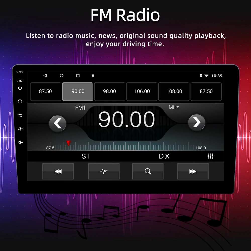 10 Inch 2 Din Android Car Radio Auto Radio Stereo Car Multimedia Player
