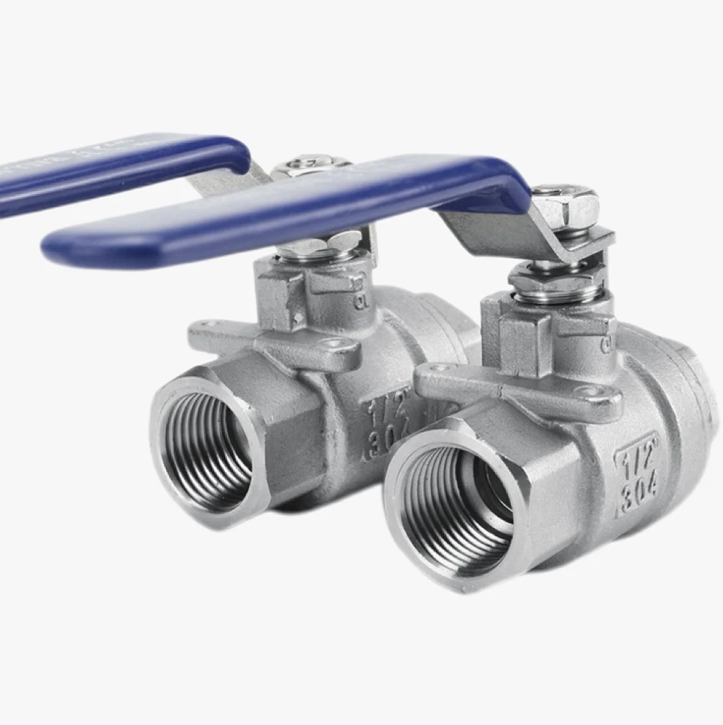 Wholesale 316 Stainless Steel ball Valve 2-Piece High Flow Female Threaded Manual Valve 304 Floating Threaded Ends Ball Valves