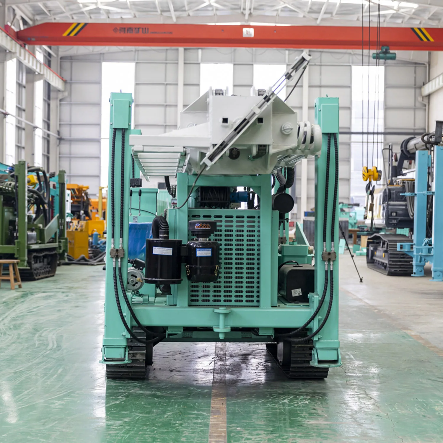 260M Crawler Borehole Drill Machine With Air Compressor Oil Drilling Equipment Water Well Rotary Drilling Rig