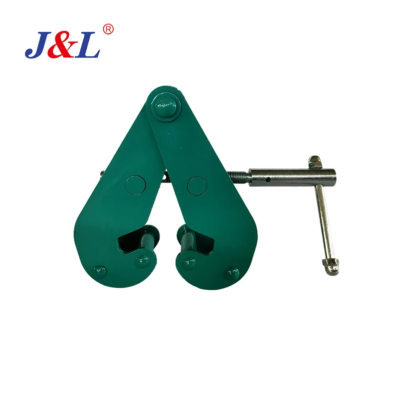 Julisling clamp beam i shape and h shape style heavy duty clamp trolley hoist lifting 1t 2t 3t 5t 10t customized