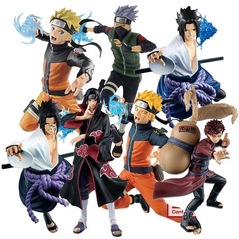Different Style of Aruto Uchiha Sasuke Itachi Hatake Kakashi Uchiha Obito PVC Anime Figure Statue Model Toy 10~20cm