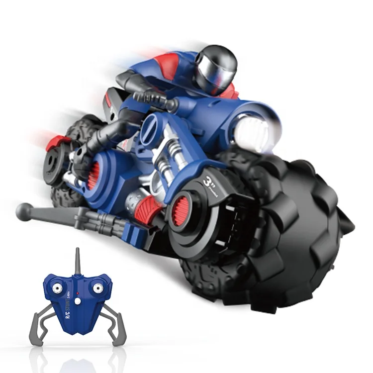 Factory Direct Remote Control 1:10 2.4G 4Ch 360 Degree Stunt Off-Road Drift Racing Small Car With LED Light Rc Motorcycle Toys
