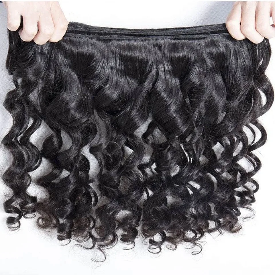 Wholesale 12A Raw Virgin Indian Remy Human Hair Bundle Southeast Asian Cuticle Aligned Human Hair Loose Wave Bundles