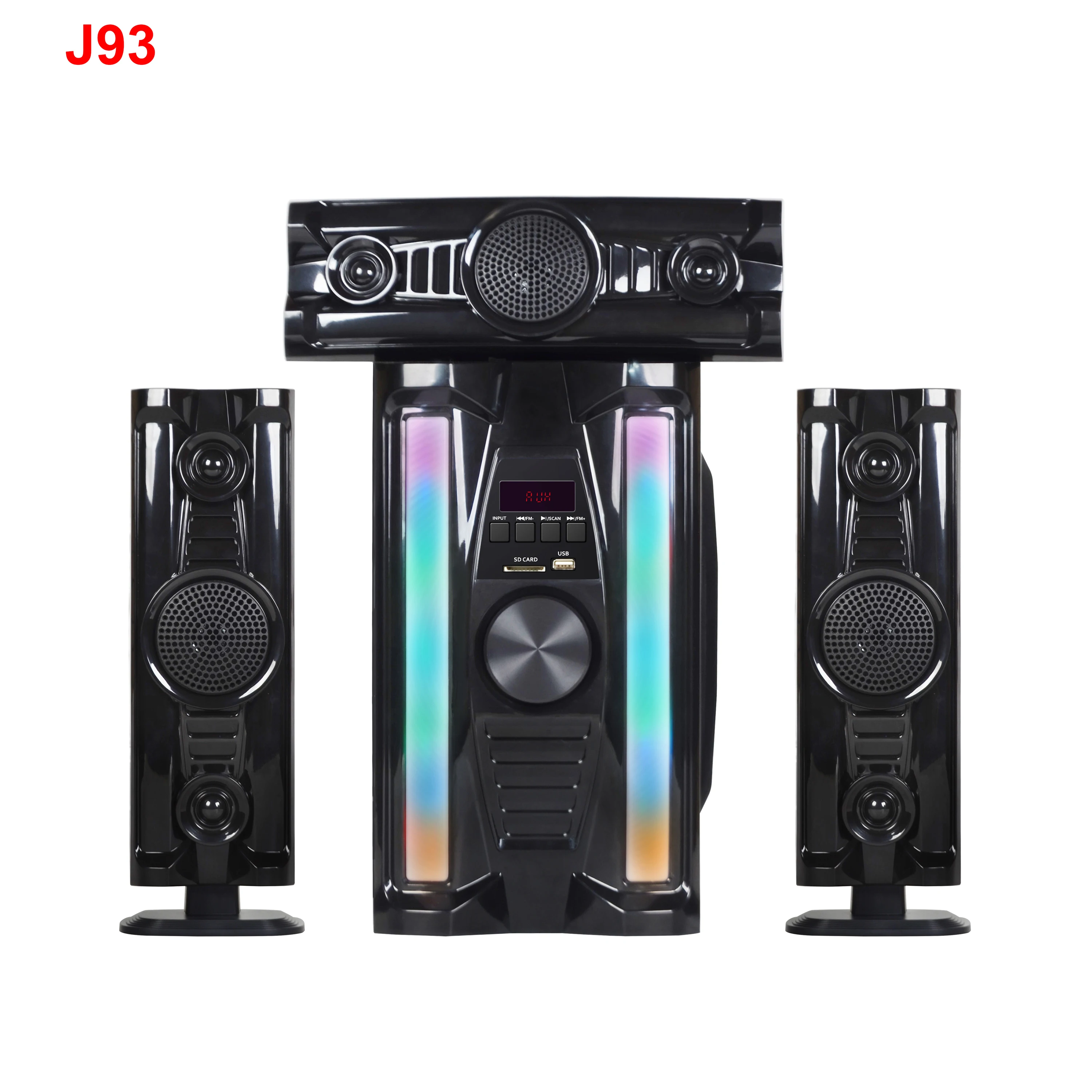 High watt  wholesale Professional 3.1 home theatre system J93
