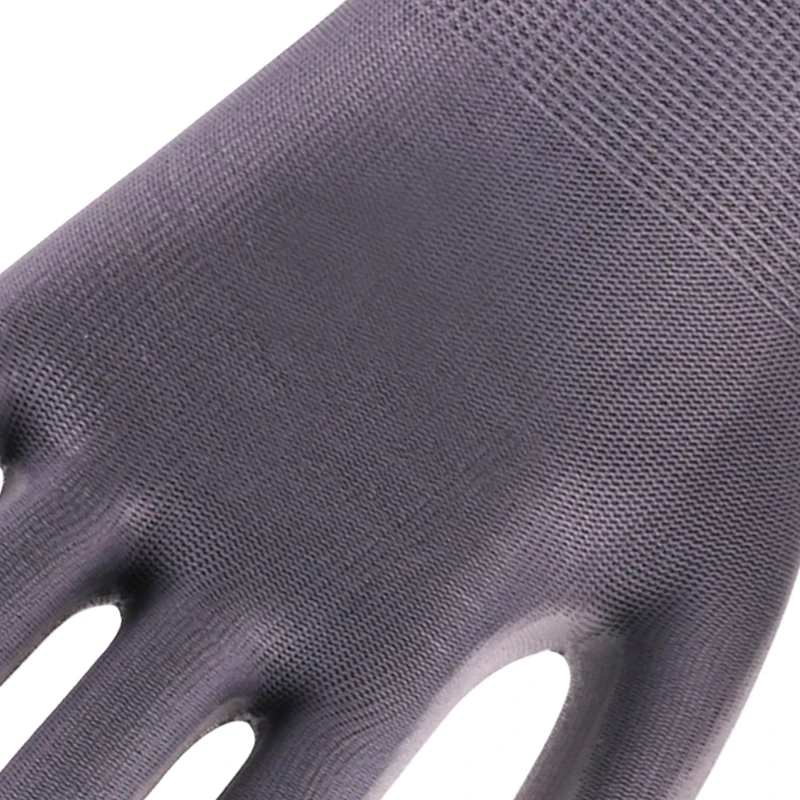 XINGYU Customized black light weight En388  soft breathable pu stock  custom safety  work gloves