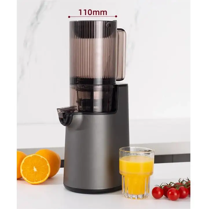 Wide Chute Maker Big Mouth Cold Press Vegetable Fruit Juice Vertical Slow Juicer Extractor Machine Quiet Dc Motor