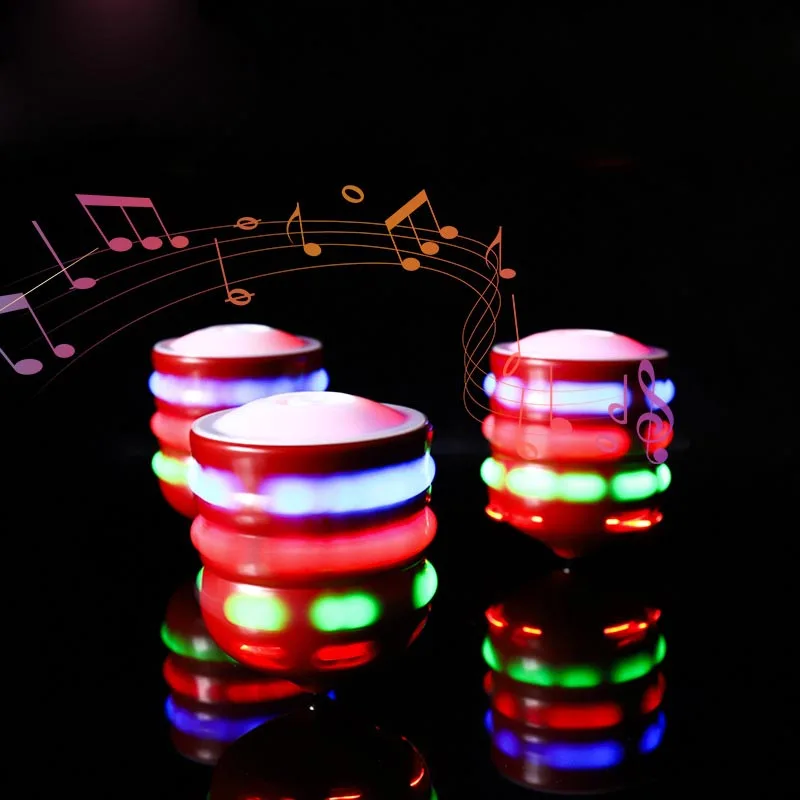 Best Selling Unisex Plastic Musical Light Gyroscope Luminous Fidget Spinners Toy for Kids