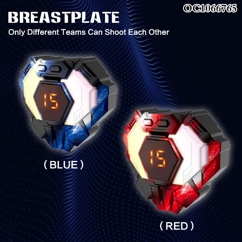 2pcs novelty electric interactive multiplayer game laser gun shooting with gun targets for kids shooting with with vest receiver