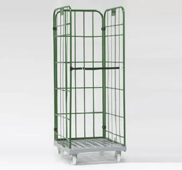 Customized sizes high quality hevy duty foldable steel logistics roll cage roll container mesh trolley