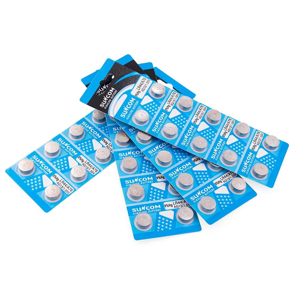 Direct Selling LR44 AG13 A76 Battery Alkaline 1.5 V Round Button Cell Batteries For Watches