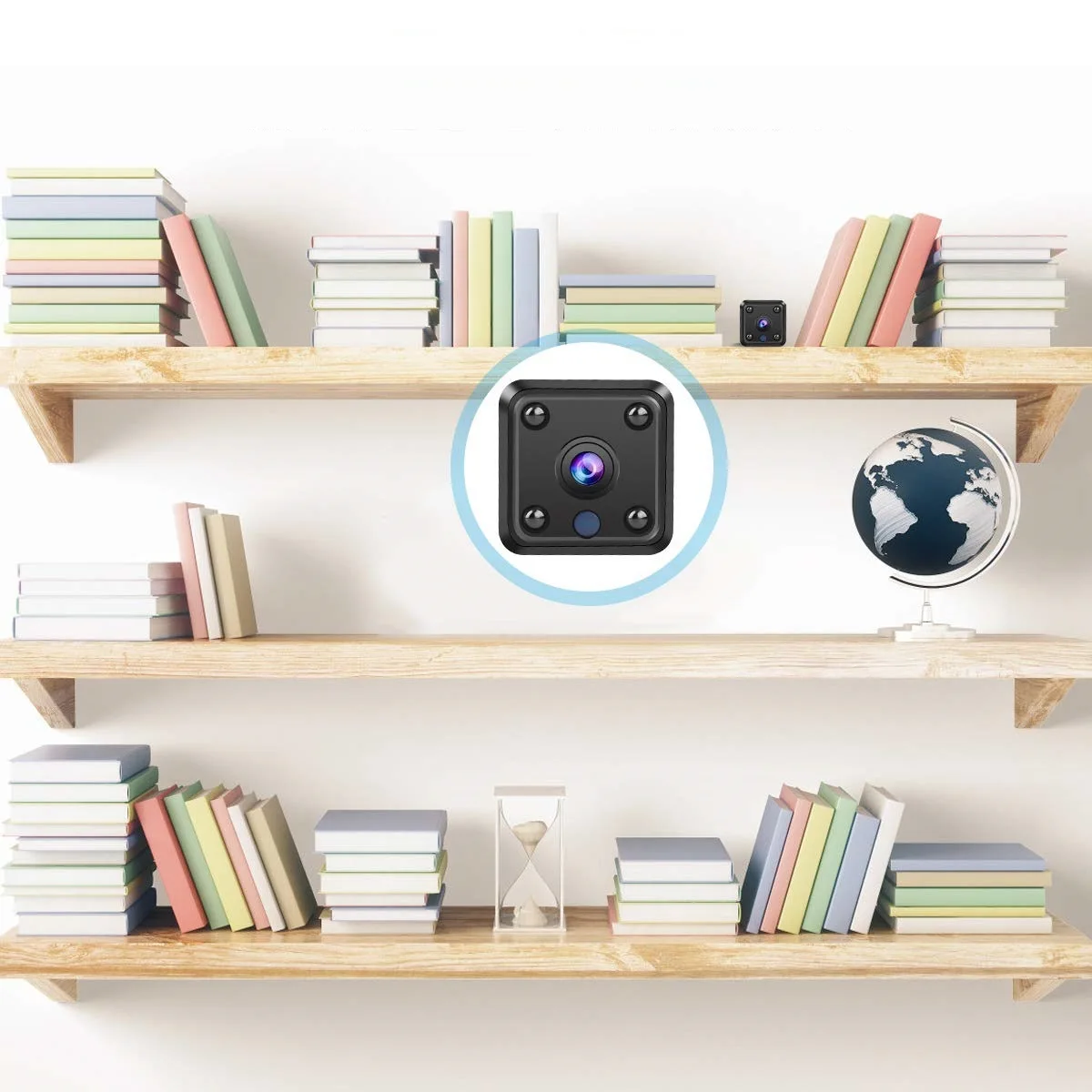  Вращающаяся на 360 Градусов Беспроводная Bluetooth Мини шпионская Скрытая камера Wifi для