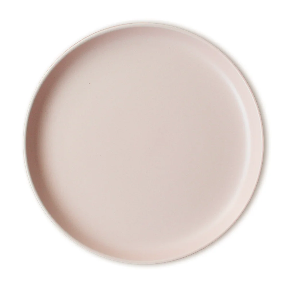 Unique design best quality round stoneware dinner plate matte color stone plates