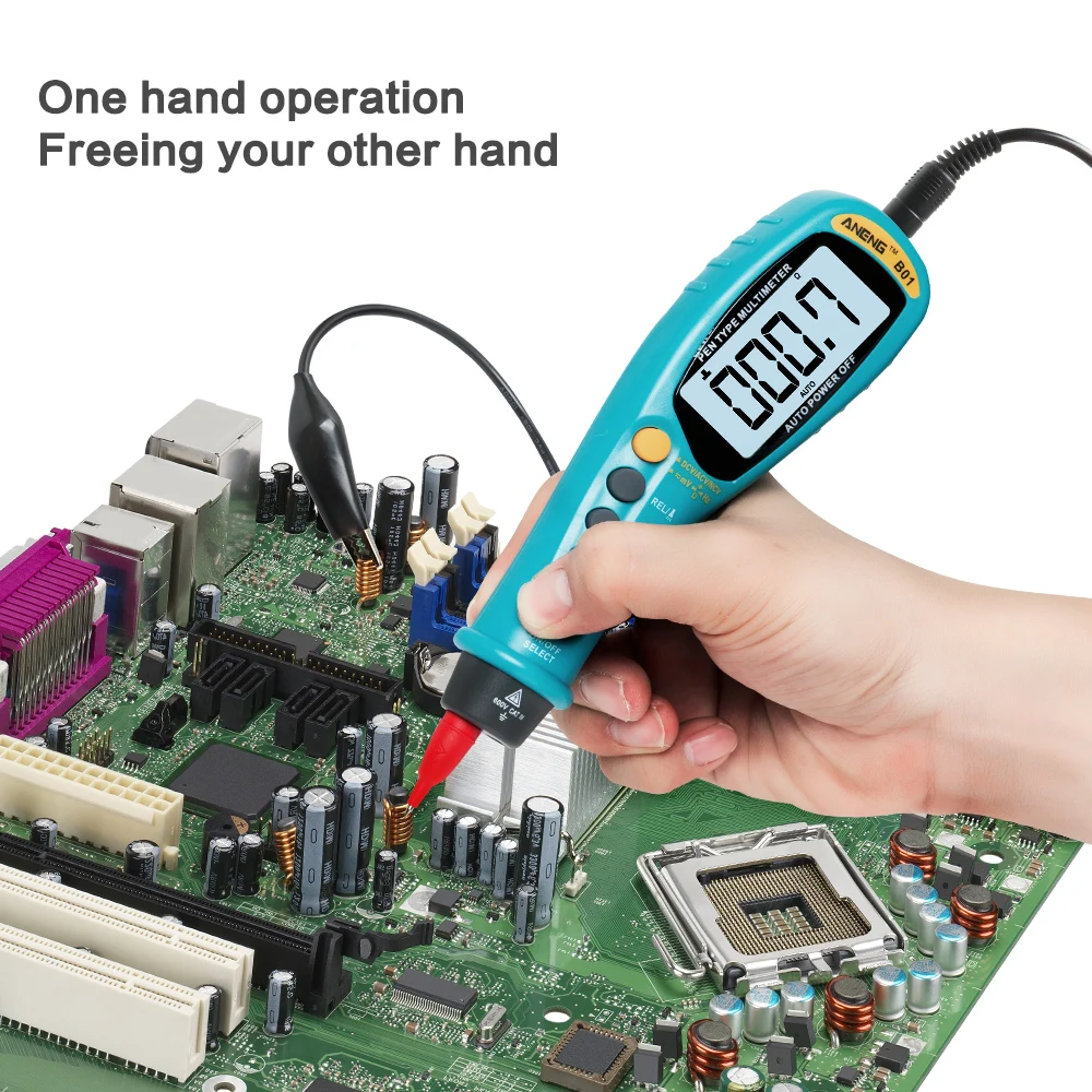 ANENG B01 Pen Type Digital Multimeter 6000 Counts Capacitor Tester Testers be True Transistor Tester Smd Digital Meter