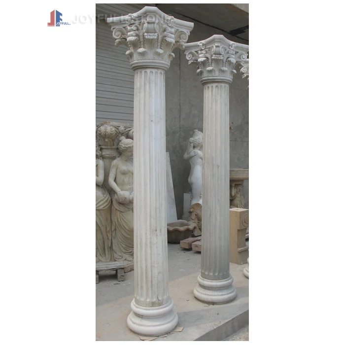 
Decorative White Marble Roman Column and pillar Colonna romana Pilar romano de la columna 