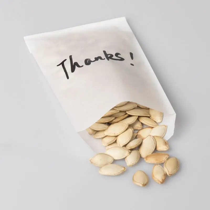 Eco-Friendly Custom Paper Snacks Sweet Treats Popcorn Bags Biodegradable Custom Logo Printed Glassine Waxed Paper Bags