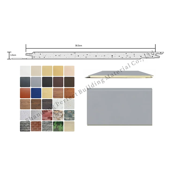 Bulk Order Color Steel Sandwich Precast Wall Panel Easy Installation Exterior Wall Sandwich Panels