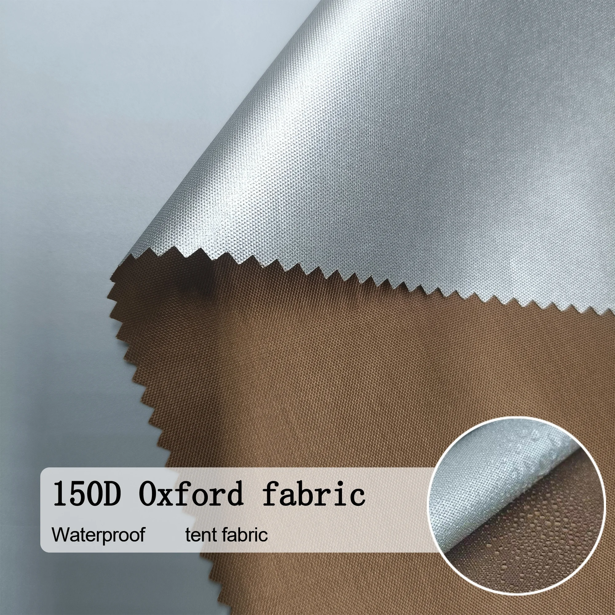 waterproof fabrics ripstop polyester fabric for curtain silver coated car cover fabric